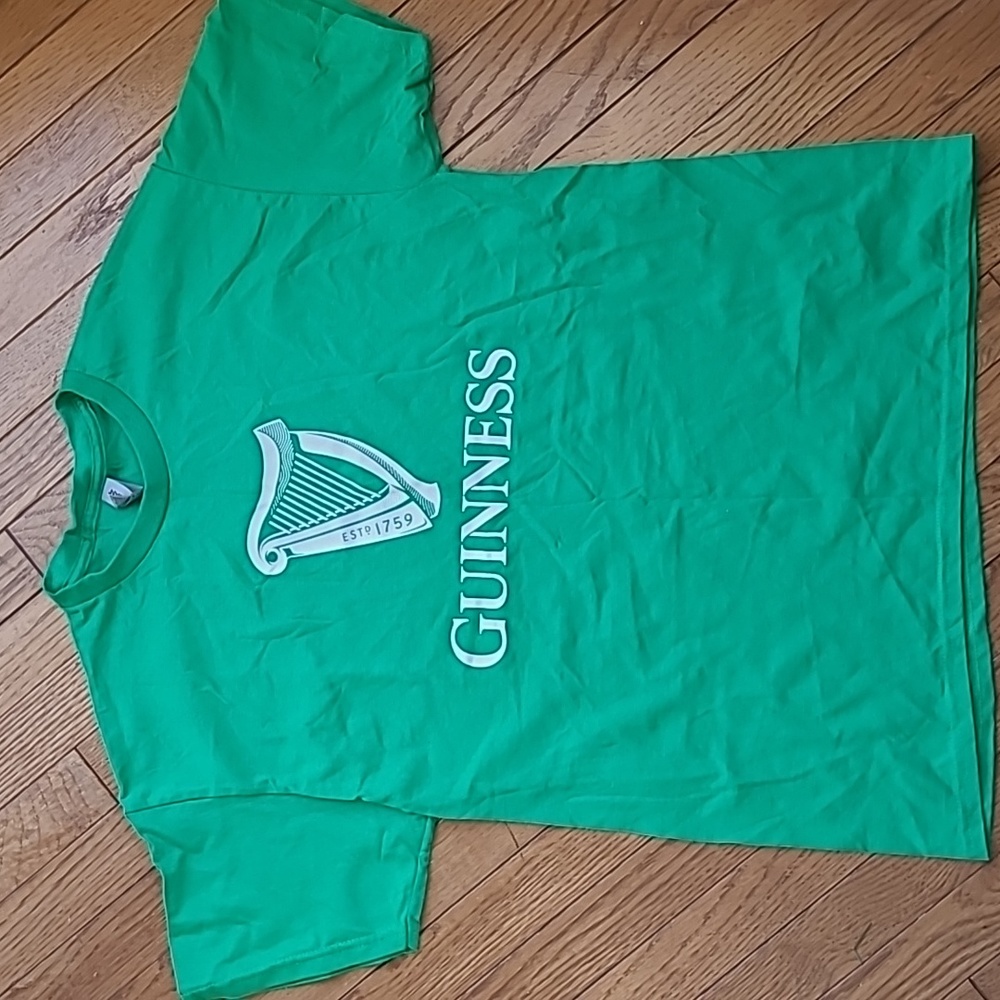Guinness Kelly Green T Shirt Large